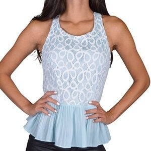 NWT Powder Blue Swirl Top